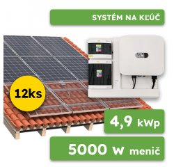 Ecoprodukt On-grid Huawei 4,9kWp 3-fáz systém na kľúč