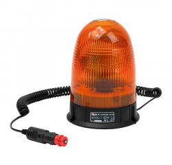 Výstražný maják s magnetom 12 V LED80, oranžový