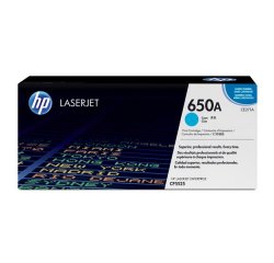 HP originál toner CE271A, HP 650A, cyan, 15000str.