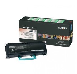 Lexmark originál toner X463X11G, black, 15000str., return