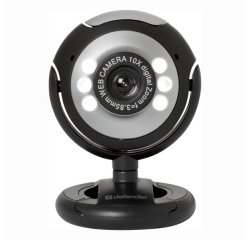 Defender Web kamera C-110, 0.3 Mpix, USB 2.0, čierno-šedá, pre notebook/LCD