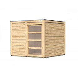 drevený domček KARIBU QUBIC 2 (88527) natur LG2194