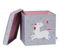 LOVE IT STORE IT - Box na hračky / stolička, Happy Kids - Unicorn