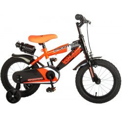 VOLARE - Detský bicykel pre chlapcov Sportivo Neon Orange Black 14&quot;- zložený na 95 %