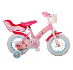 VOLARE - Detský bicykel Disney Princess - Dievčenský - 12 palcový - Ružový - Sedadlo pre bábiku