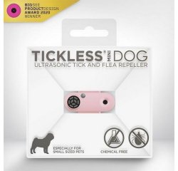 TICKLESS MINI DOG DOBIJATELNY ULTRAZVUKOVY ODPUDZOVAC KLIESTOV A BLCH PRE PSOV - RUZOVY