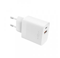 FIXED FIXC20N-CU-WH SIETOVA NABIJACKA S USB-C A USB VYSTUPOM, PODPORA PD A QC 3.0, 20W, BIELA