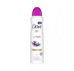 DOVE DEO 150 ML GO FRESH ACAI BERRY &amp; WATERLILY SCENT 0% ALCOHOL