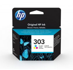 HP ORIGINAL INK T6N01AE, HP 303, COLOR, 165 STR., HP ENVY PHOTO 6230, 7130, 7134, 7830