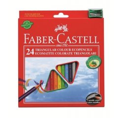 FABER-CASTELL PASTELKY ECO TRIANGULAR STANDARD SET 24 FAREBNE