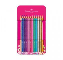 FABER-CASTELL PASTELKY SPARKLE SET 12 FAREBNY-PLECH