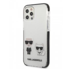 KARL LAGERFELD KLHCP12MTPEKCW PRE IPHONE 12/12 PRO TPE KARL AND CHOUPETTE KRYT, BIELY