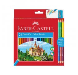 FABER-CASTELL PASTELKY CASTELL 24 FAREBNE SET+3 BI-COLOR