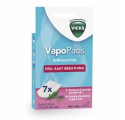 VICKS VAPOPADS VBR7, NAPLNE DO ZVLHCOVACOV S VONOU ROZMARINU A LEVANDULE, 7KS