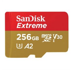 SANDISK SDSQXAV-256G-GN6MA EXTREME MICROSDXC 256GB + SD ADAPTER 190 MB/S 130 MB/S READ WRITE A2 C10