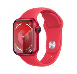 APPLE WATCH SERIES 9 GPS + CELLULAR 41MM (PRODUCT)RED ALUM.CASE (PRODUCT)RED SPORTBAND-M/L,MRY83QC/A