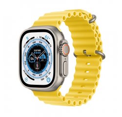 APPLE WATCH ULTRA GPS + CELLULAR, 49MM TITANIUM CASE WITH YELLOW OCEAN BAND MNHG3CS/A