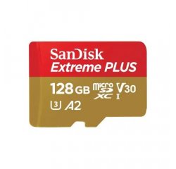 SANDISK EXTREME PLUS MICROSDXC 128 GB + SD ADAPTER