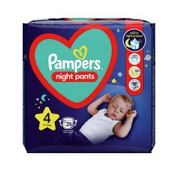 PAMPERS NIGHT PANTS S4 25KS 9-15KG CASHBACK AŽ 40 EUR