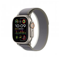 APPLE WATCH ULTRA 2 GPS + CELLULAR, 49MM TITANIUM CASE WITH GREEN/GREY TRAIL LOOP - S/M, MRF33CS/A