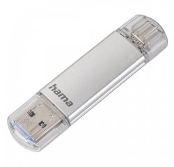 HAMA 124161 FLASH PEN LAETA, USB-C/USB-A 3.1, 16 GB, 40 MB/S, STRIEBORNY