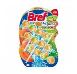 BREF WC BLOK 3X50G BLUE PERFUME PEACH SWEET APPLE