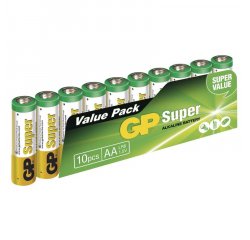 GP SUPER ALKALICKE BATERIE AA, 10KS, B1320G