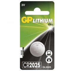 GP LITHIOVA BATERIA GOMBIKOVA CR2025, 1KS BLISTER, B1525