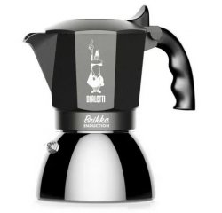 BIALETTI BRIKKA MOKA INDUCTION CIERNY 4 SALKY