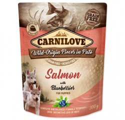 CARNILOVE PUPPY PATE SALMON WITH BLUEBERRIES 300G (294-111699)