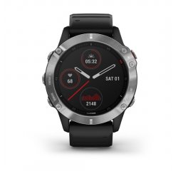 GARMIN FENIX 6 SILVER, BLACK BAND 010-02158-00