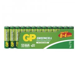 GP ZINKOVA BATERIA GREENCELL AAA (R03) 12SH