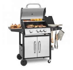 KLARSTEIN TOMAHAWK 3.1S, PLYNOVY GRIL, 3X3,6 KW HORAK + 2,7 KW WOK HORAK, 60X45 CM GRIL, 10033567