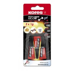 KORES POWER GLUE GEL 3 X 1 G