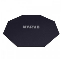 MARVO GM02 PODLOZKA POD KRESLO, 1100 X 1100 X 2 MM, CIERNA, PROTISMYKOVA