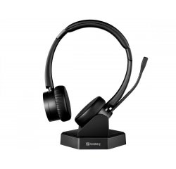 SANDBERG PC SLUCHADLA BLUETOOTH OFFICE HEADSET PRO+, CIERNA