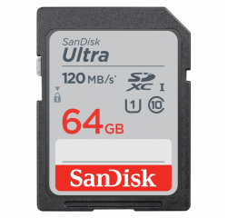 SANDISK ULTRA 64GB SDXC MEMORY CARD 120MB/S