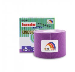 TEMTEX KINESIO TAPE TOURMALINE, FIALOVA TEJPOVACIA PASKA 5CM X 5M