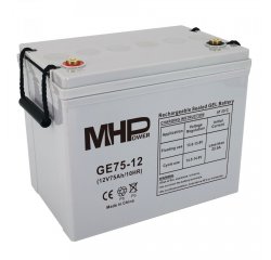 Batéria MHPower GE75-12 GEL, 12V/75Ah, T1-M6, Deep Cycle 