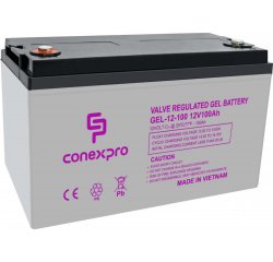 Batéria Conexpro GEL-12-100 GEL, 12V/100Ah, T16-M8, Deep Cycle 