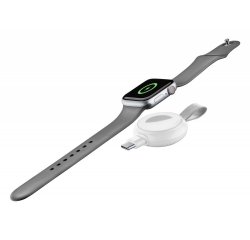 Cestovní nabíječka Cellularline Power Pill pro Apple Watch, s USB adaptérem, bílá