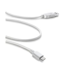 USB datový kabel CellularLine s konektorem Lightning, MFI, bílý