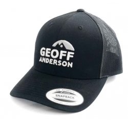 Šiltovka Geoff Anderson SnapBack sieťová s logom čierna