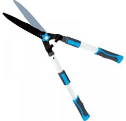 Nožnice AQUACRAFT® 370213, záhradné, na živý plot, Premium, WavyBlade, Alu/Soft, teleskopické +20 cm