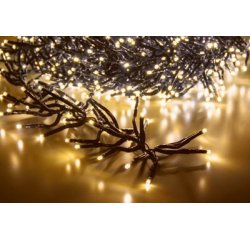 Reťaz MagicHome Vianoce, 1120 LED teplá biela, jednoduché svietenie, 230V, 50 Hz, IP44, exteriér, osvetlenie, L-10 m