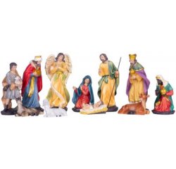 Dekorácia MagicHome Vianoce, Figúrky do Betlehemu, 11ks, polyresin