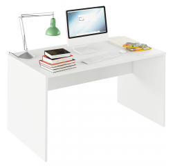 KONDELA Písací stôl, biela, RIOMA TYP 11