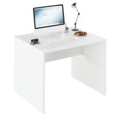 KONDELA Písací stôl, biela, RIOMA TYP 12