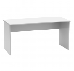 KONDELA Písací stôl, biela, JOHAN 2 NEW 01