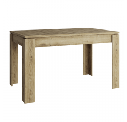 KONDELA Rozkladací stôl, 132/175x80 cm, dub navarra, DORSI
